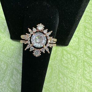 Bomb Party Women's (10) Ring - Diamond Cubic Zirconia "New"